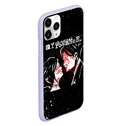 Чехол iPhone 11 Pro матовый My Chemical Romance, цвет: 3D-светло-сиреневый — фото 2