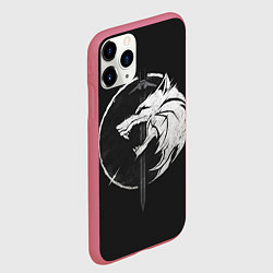Чехол iPhone 11 Pro матовый The Witcher 3: Wild Hunt, цвет: 3D-малиновый — фото 2