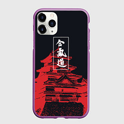 Чехол iPhone 11 Pro матовый Aikido, цвет: 3D-фиолетовый
