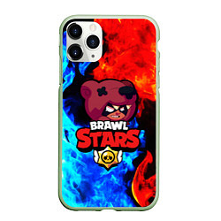 Чехол iPhone 11 Pro матовый BRAWL STARS NITA, цвет: 3D-салатовый