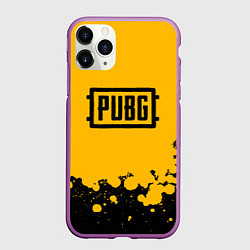 Чехол iPhone 11 Pro матовый PUBG, цвет: 3D-фиолетовый