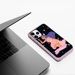 Чехол iPhone 11 Pro матовый Taurus, цвет: 3D-розовый — фото 2