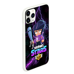 Чехол iPhone 11 Pro матовый BRAWL STARS BIBI, цвет: 3D-белый — фото 2