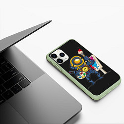 Чехол iPhone 11 Pro матовый Apex Legends, цвет: 3D-салатовый — фото 2