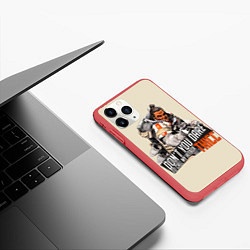 Чехол iPhone 11 Pro матовый Apex Legends, цвет: 3D-красный — фото 2