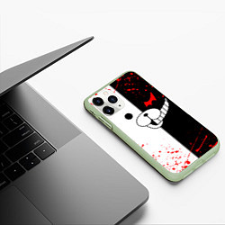 Чехол iPhone 11 Pro матовый MONOKUMA, цвет: 3D-салатовый — фото 2