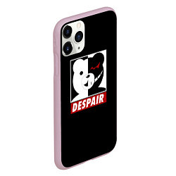 Чехол iPhone 11 Pro матовый Monokuma, цвет: 3D-розовый — фото 2