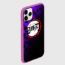 Чехол iPhone 11 Pro матовый Kimetsu no Yaiba, цвет: 3D-фиолетовый — фото 2