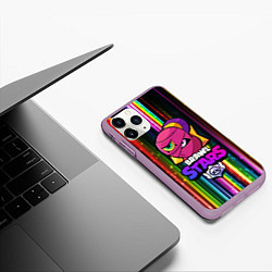 Чехол iPhone 11 Pro матовый BRAWL STARS TARA, цвет: 3D-сиреневый — фото 2