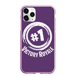 Чехол iPhone 11 Pro матовый Victory Royale, цвет: 3D-розовый