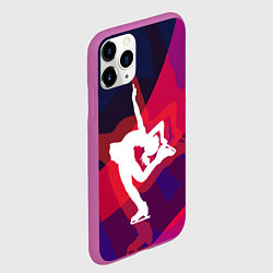 Чехол iPhone 11 Pro матовый Фигурное катание, цвет: 3D-фиолетовый — фото 2