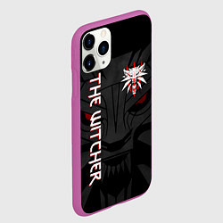 Чехол iPhone 11 Pro матовый ВЕДЬМАК, цвет: 3D-фиолетовый — фото 2