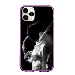 Чехол iPhone 11 Pro матовый Fencer, цвет: 3D-фиолетовый