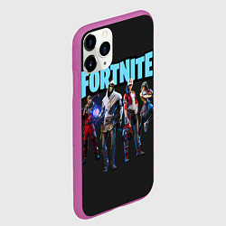 Чехол iPhone 11 Pro матовый Fortnite, цвет: 3D-фиолетовый — фото 2