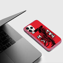 Чехол iPhone 11 Pro матовый TKD, цвет: 3D-малиновый — фото 2