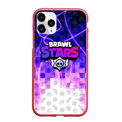 Чехол iPhone 11 Pro матовый BRAWL STARS, цвет: 3D-красный