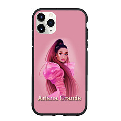 Чехол iPhone 11 Pro матовый Ariana Grande Ариана Гранде, цвет: 3D-черный