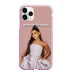 Чехол iPhone 11 Pro матовый Ariana Grande Ариана Гранде, цвет: 3D-розовый