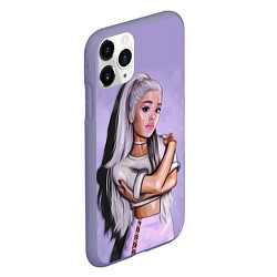 Чехол iPhone 11 Pro матовый Ariana Grande Ариана Гранде, цвет: 3D-серый — фото 2