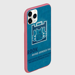 Чехол iPhone 11 Pro матовый Rook R6s, цвет: 3D-малиновый — фото 2