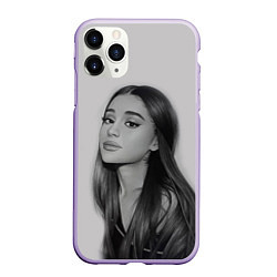 Чехол iPhone 11 Pro матовый Ariana Grande Ариана Гранде, цвет: 3D-светло-сиреневый