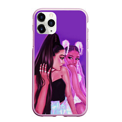 Чехол iPhone 11 Pro матовый Ariana Grande Ариана Гранде, цвет: 3D-розовый