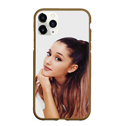 Чехол iPhone 11 Pro матовый Ariana Grande Ариана Гранде, цвет: 3D-коричневый