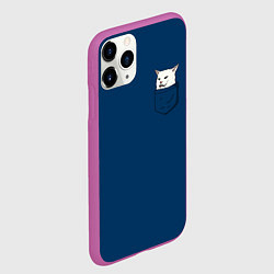 Чехол iPhone 11 Pro матовый СМАДЖ В КАРМАНЕ, цвет: 3D-фиолетовый — фото 2
