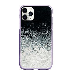 Чехол iPhone 11 Pro матовый Вода абстракция, цвет: 3D-светло-сиреневый