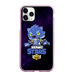 Чехол iPhone 11 Pro матовый BRAWL STARS LEON ОБОРОТЕНЬ, цвет: 3D-розовый