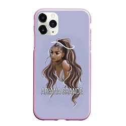 Чехол iPhone 11 Pro матовый Ariana Grande Ариана Гранде, цвет: 3D-розовый