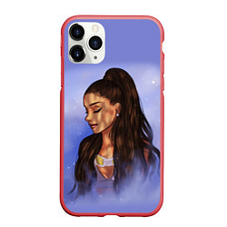 Чехол iPhone 11 Pro матовый Ariana Grande Ариана Гранде, цвет: 3D-красный