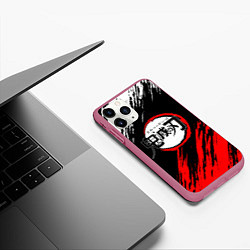 Чехол iPhone 11 Pro матовый KIMETSU NO YAIBA, цвет: 3D-малиновый — фото 2