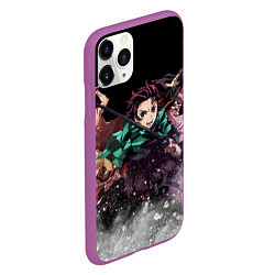 Чехол iPhone 11 Pro матовый KIMETSU NO YAIBA, цвет: 3D-фиолетовый — фото 2