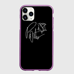 Чехол iPhone 11 Pro матовый ТИКТОКЕР - PAYTON MOORMEIE, цвет: 3D-фиолетовый