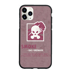 Чехол iPhone 11 Pro матовый Smoke R6s, цвет: 3D-черный