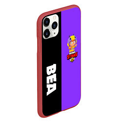 Чехол iPhone 11 Pro матовый BRAWL STARS BEA, цвет: 3D-красный — фото 2