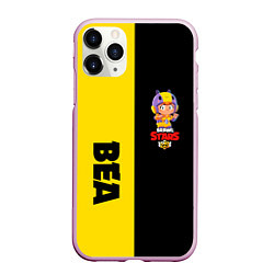 Чехол iPhone 11 Pro матовый BRAWL STARS BEA, цвет: 3D-розовый