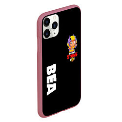 Чехол iPhone 11 Pro матовый BRAWL STARS BEA, цвет: 3D-малиновый — фото 2