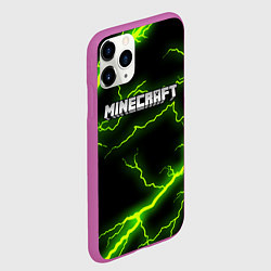 Чехол iPhone 11 Pro матовый MINECRAFT STORM, цвет: 3D-фиолетовый — фото 2