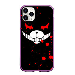 Чехол iPhone 11 Pro матовый MONOKUMA, цвет: 3D-фиолетовый