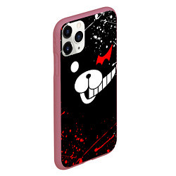 Чехол iPhone 11 Pro матовый MONOKUMA, цвет: 3D-малиновый — фото 2