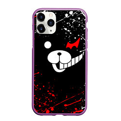 Чехол iPhone 11 Pro матовый MONOKUMA, цвет: 3D-фиолетовый