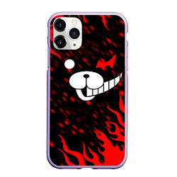 Чехол iPhone 11 Pro матовый MONOKUMA, цвет: 3D-светло-сиреневый