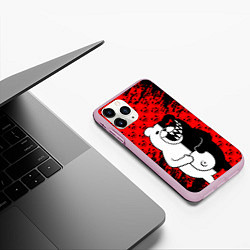 Чехол iPhone 11 Pro матовый MONOKUMA, цвет: 3D-розовый — фото 2