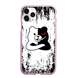 Чехол iPhone 11 Pro матовый MONOKUMA, цвет: 3D-розовый