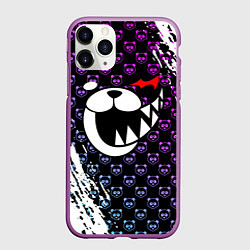 Чехол iPhone 11 Pro матовый MONOKUMA, цвет: 3D-фиолетовый
