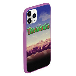 Чехол iPhone 11 Pro матовый Terraria, цвет: 3D-фиолетовый — фото 2