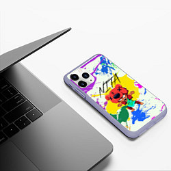 Чехол iPhone 11 Pro матовый Brawl Stars, цвет: 3D-светло-сиреневый — фото 2