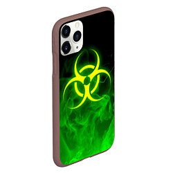 Чехол iPhone 11 Pro матовый BIOHAZARD, цвет: 3D-коричневый — фото 2